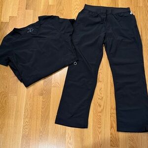 Black Scrub Set Cherokee Infinity Small Petite